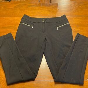 THALIAN Black Moto Leggings Size 6